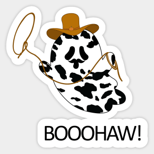 cute  halloween cowboy ghost Sticker